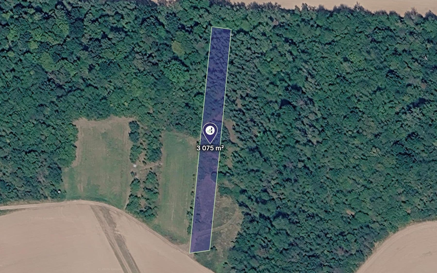 plot for sale, 3,075 m², Kounice, Středočeský Region plot for sale, 3,075 m², Kounice, Středočeský Region