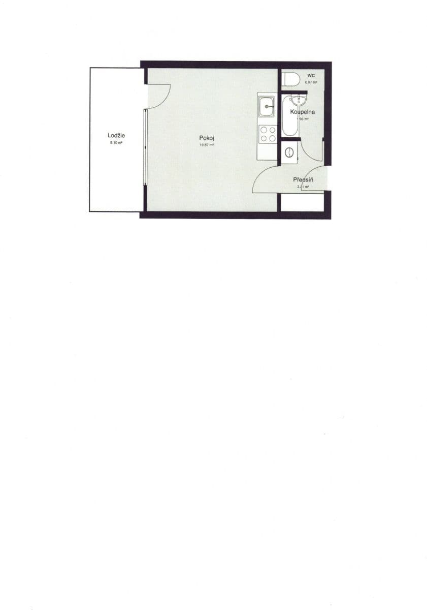 Studio flat for sale, 34 m², Jesenická, Plzeň, Plzeňský Region Studio flat for sale, 34 m², Jesenická, Plzeň, Plzeňský Region