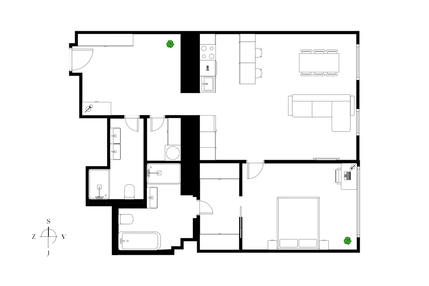 1 bedroom with open-plan kitchen flat for sale, 80 m², Čerchovská, Prague, Prague 1 bedroom with open-plan kitchen flat for sale, 80 m², Čerchovská, Prague, Prague
