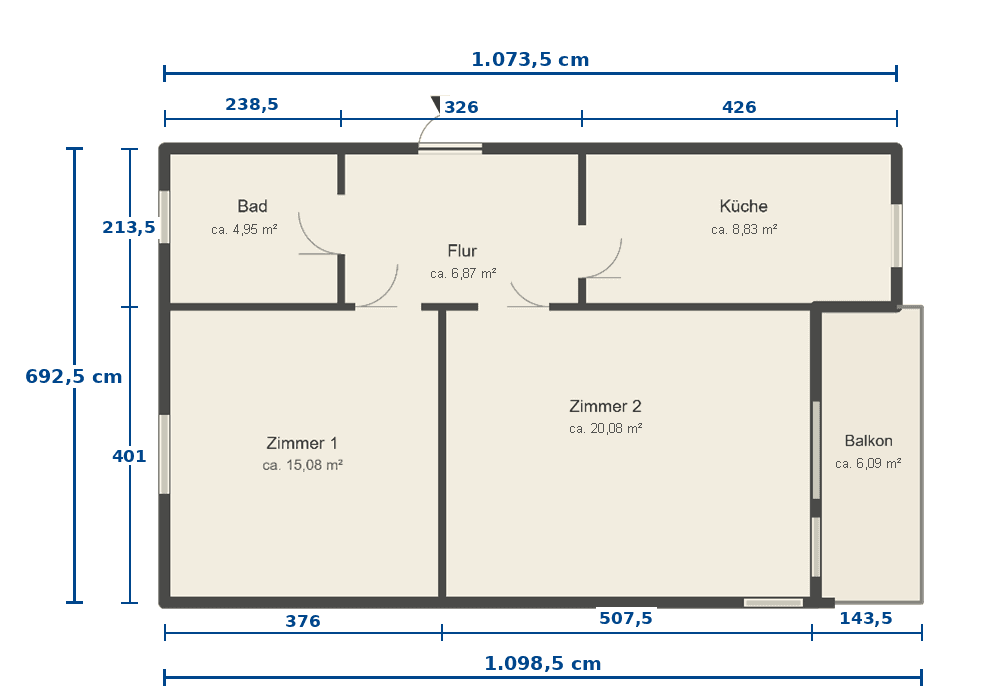 2 bedroom flat for sale, 58 m², Passau, Bavaria 2 bedroom flat for sale, 58 m², Passau, Bavaria