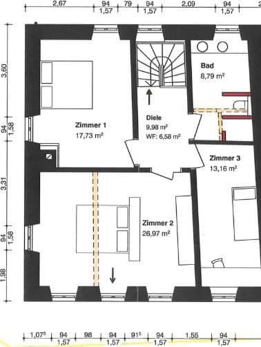 4 bedroom with open-plan kitchen flat to rent, 146 m², Moselstraße 6, Osann-Monzel, Rhineland-Palatinate 4 bedroom with open-plan kitchen flat to rent, 146 m², Moselstraße 6, Osann-Monzel, Rhineland-Palatinate
