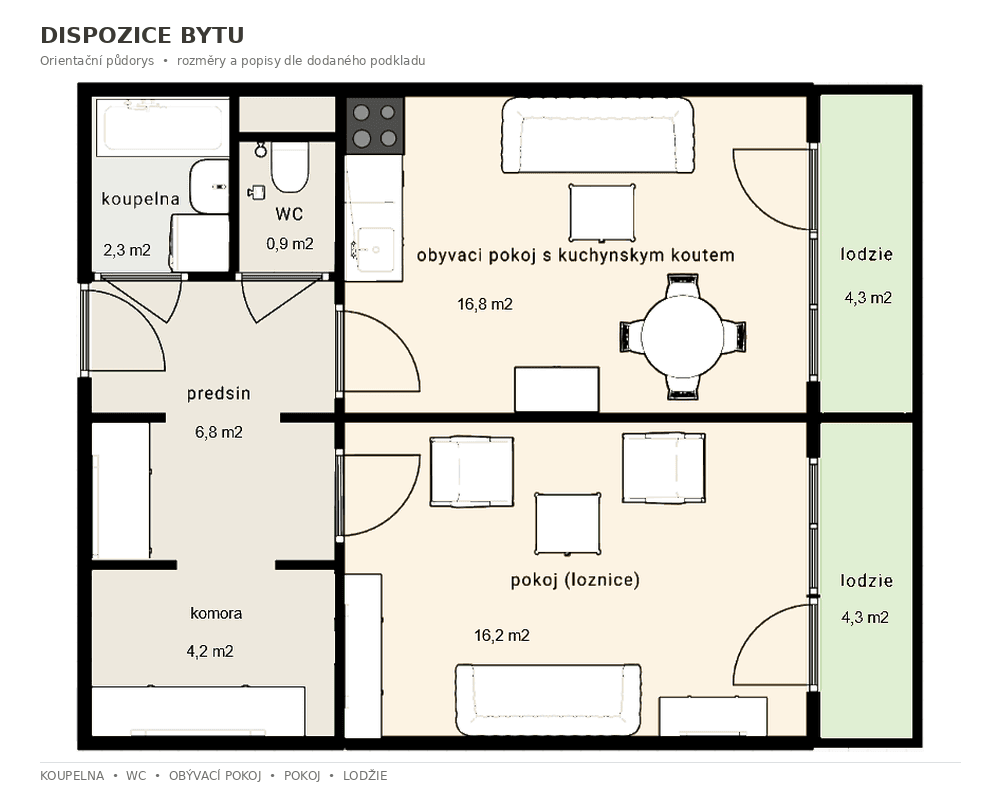 1 bedroom with open-plan kitchen flat for sale, 47 m², Štúrova, Prague, Prague 1 bedroom with open-plan kitchen flat for sale, 47 m², Štúrova, Prague, Prague