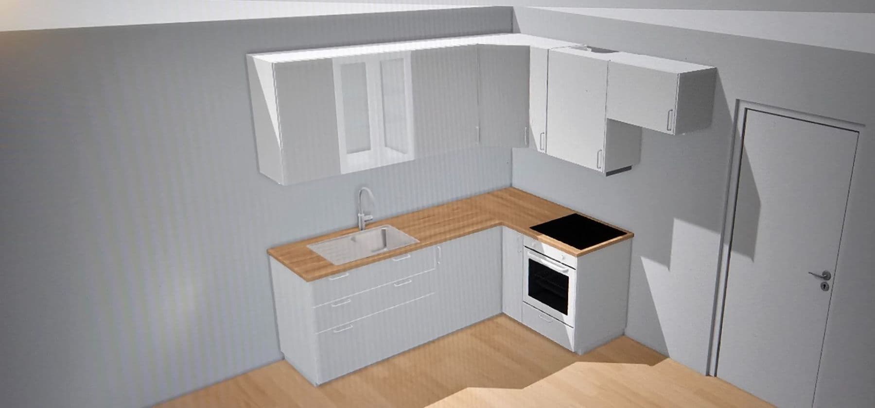 1 bedroom with open-plan kitchen flat to rent, 46 m², Primátorská, Prague, Prague 1 bedroom with open-plan kitchen flat to rent, 46 m², Primátorská, Prague, Prague