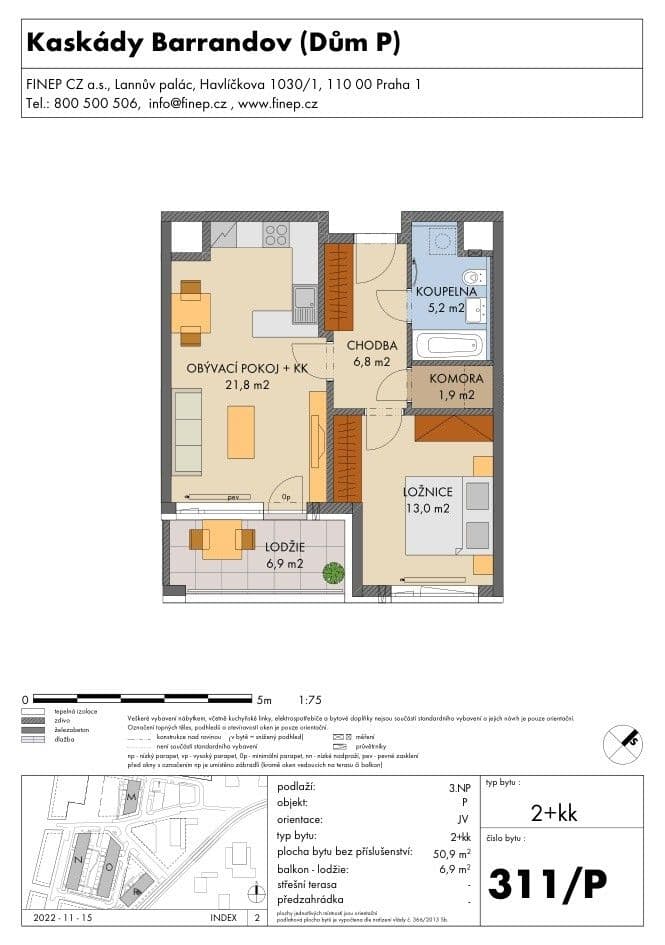 1 bedroom with open-plan kitchen flat to rent, 51 m², Gollové, Prague, Prague 1 bedroom with open-plan kitchen flat to rent, 51 m², Gollové, Prague, Prague