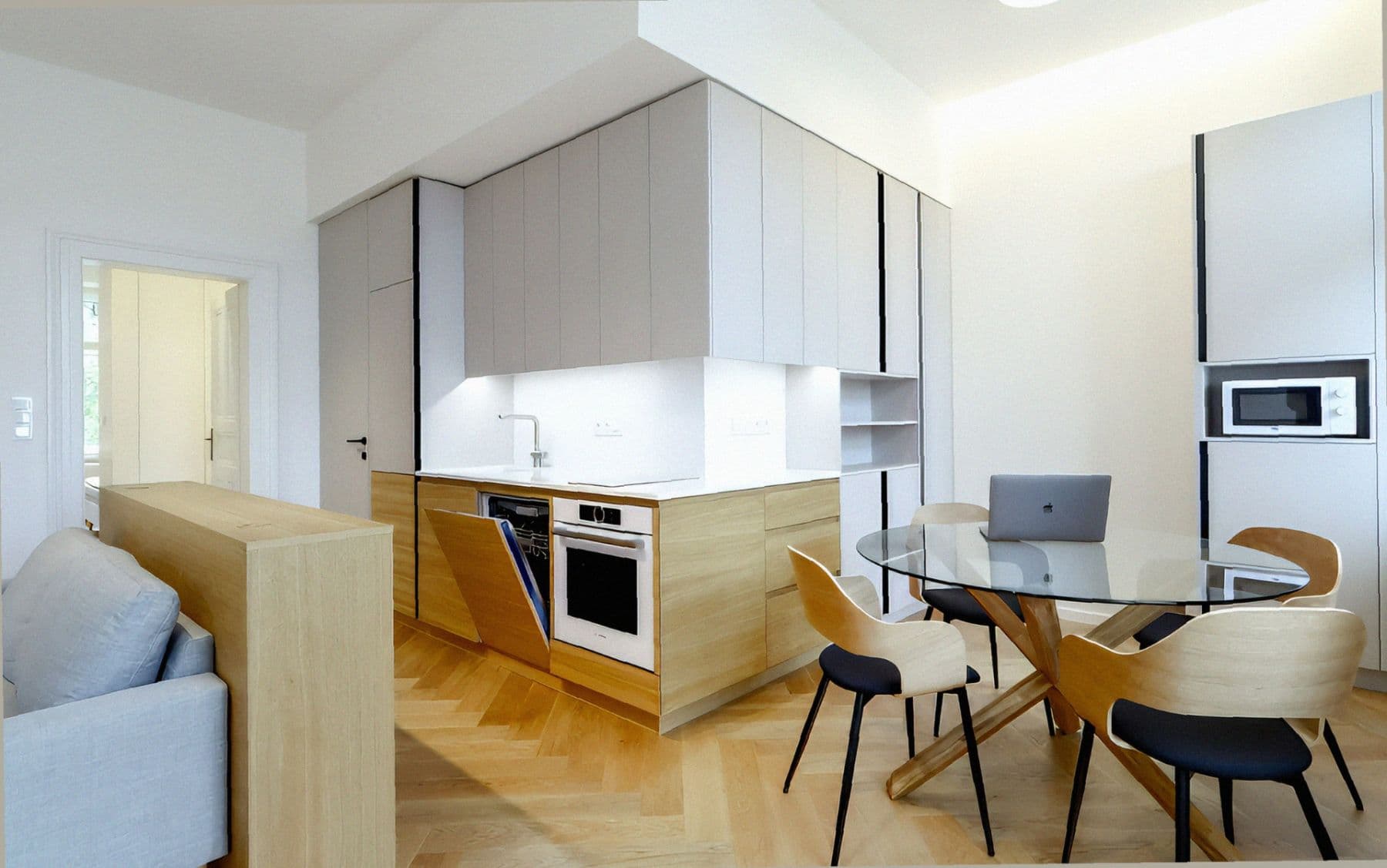 1 bedroom with open-plan kitchen flat to rent, 56 m², Lidická, Prague, Prague 1 bedroom with open-plan kitchen flat to rent, 56 m², Lidická, Prague, Prague