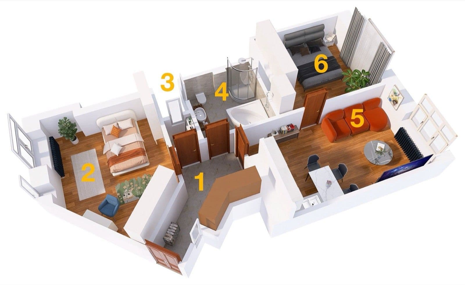 2 bedroom with open-plan kitchen flat for sale, 74 m², Svornosti, Prague, Prague 2 bedroom with open-plan kitchen flat for sale, 74 m², Svornosti, Prague, Prague