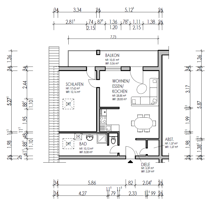 2 bedroom flat to rent, 59 m², St.-Urban-Str. 4, Worms, Rhineland-Palatinate 2 bedroom flat to rent, 59 m², St.-Urban-Str. 4, Worms, Rhineland-Palatinate