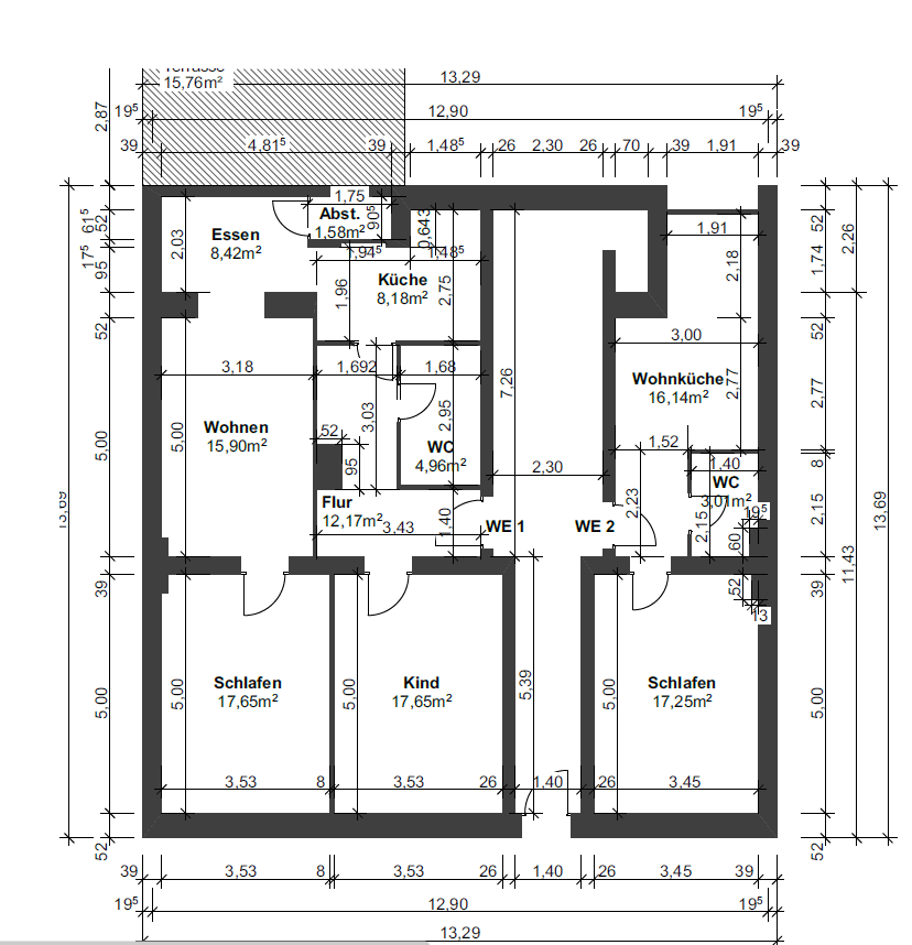 2 bedroom with open-plan kitchen flat to rent, 97 m², Feldherrnstraße 7, Dortmund, North Rhine-Westphalia 2 bedroom with open-plan kitchen flat to rent, 97 m², Feldherrnstraße 7, Dortmund, North Rhine-Westphalia