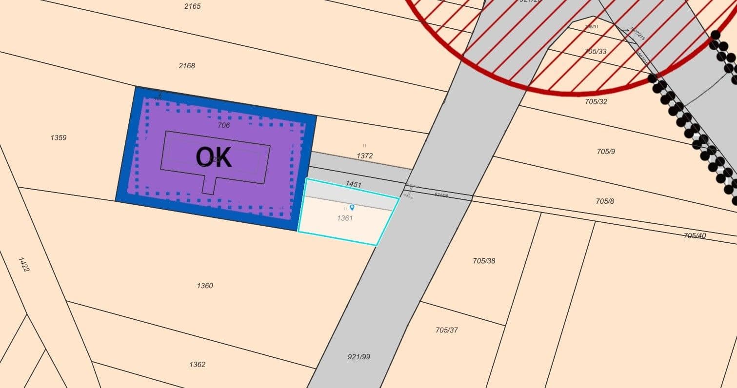plot for sale, 1,188 m², Hradec Králové, Královéhradecký Region plot for sale, 1,188 m², Hradec Králové, Královéhradecký Region