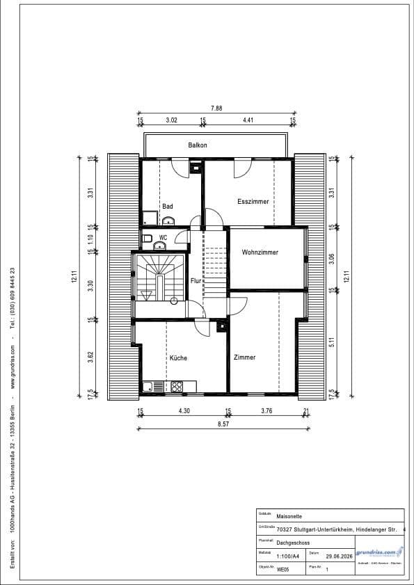 2 bedroom with open-plan kitchen flat for sale, 94 m², Stuttgart, Baden-Württemberg 2 bedroom with open-plan kitchen flat for sale, 94 m², Stuttgart, Baden-Württemberg