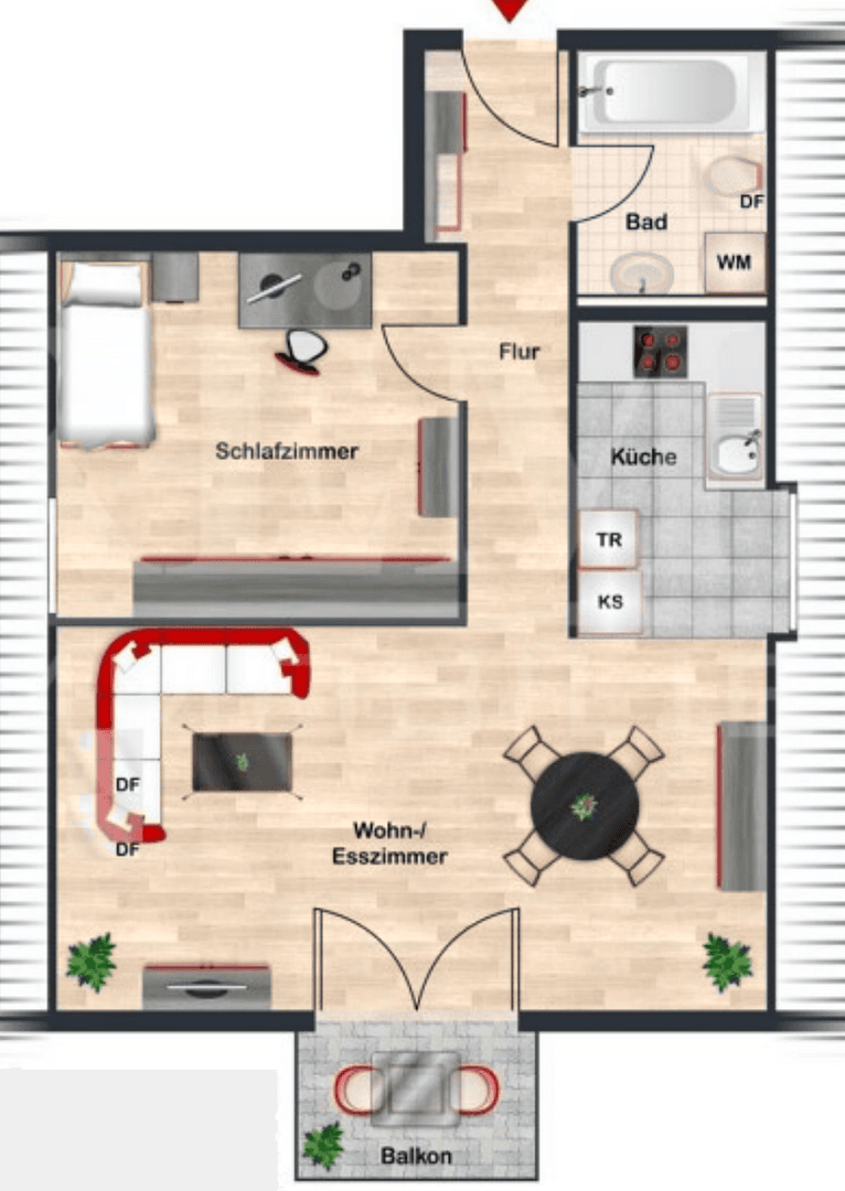 1 bedroom with open-plan kitchen flat to rent, 56 m², Canstatterstr. 1, Remseck, Baden-Württemberg 1 bedroom with open-plan kitchen flat to rent, 56 m², Canstatterstr. 1, Remseck, Baden-Württemberg