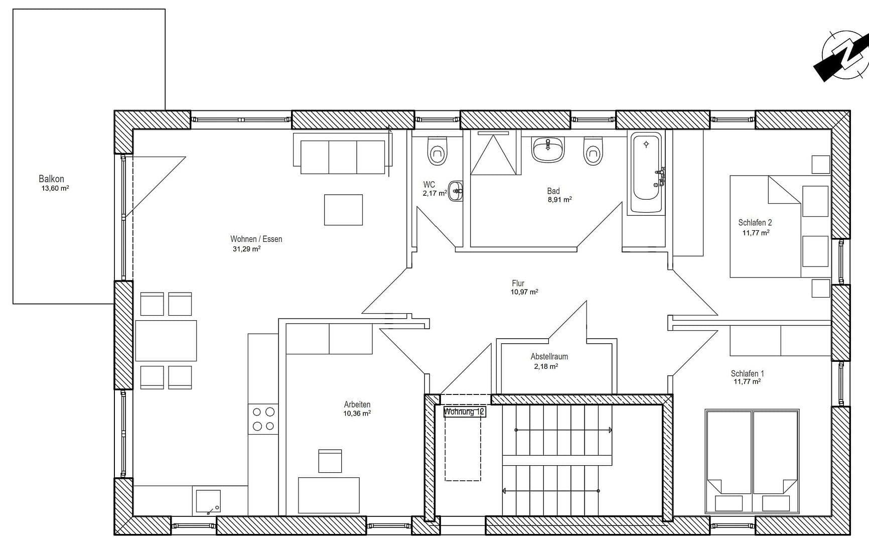 4 bedroom flat to rent, 99 m², Münchner Straße 102d, Kirchseeon, Bavaria 4 bedroom flat to rent, 99 m², Münchner Straße 102d, Kirchseeon, Bavaria