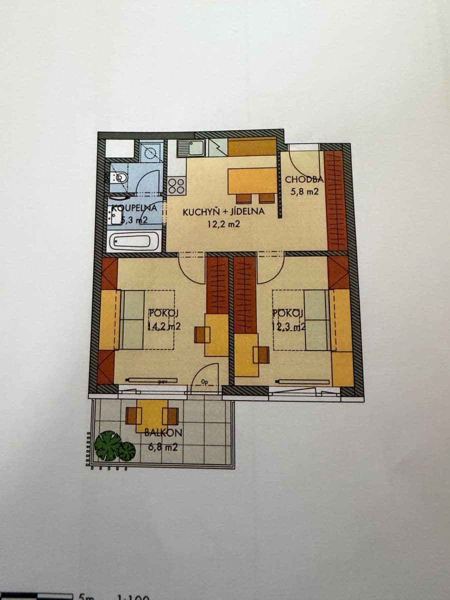 1 bedroom with open-plan kitchen flat to rent, 52 m², Voskovcova, Prague, Prague 1 bedroom with open-plan kitchen flat to rent, 52 m², Voskovcova, Prague, Prague