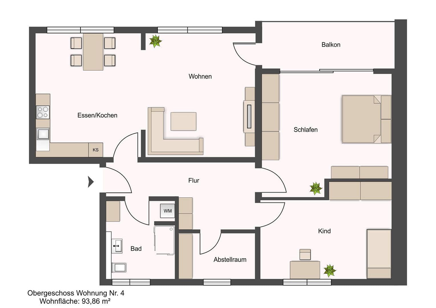 3 bedroom flat for sale, 94 m², Möhrendorf, Bavaria 3 bedroom flat for sale, 94 m², Möhrendorf, Bavaria