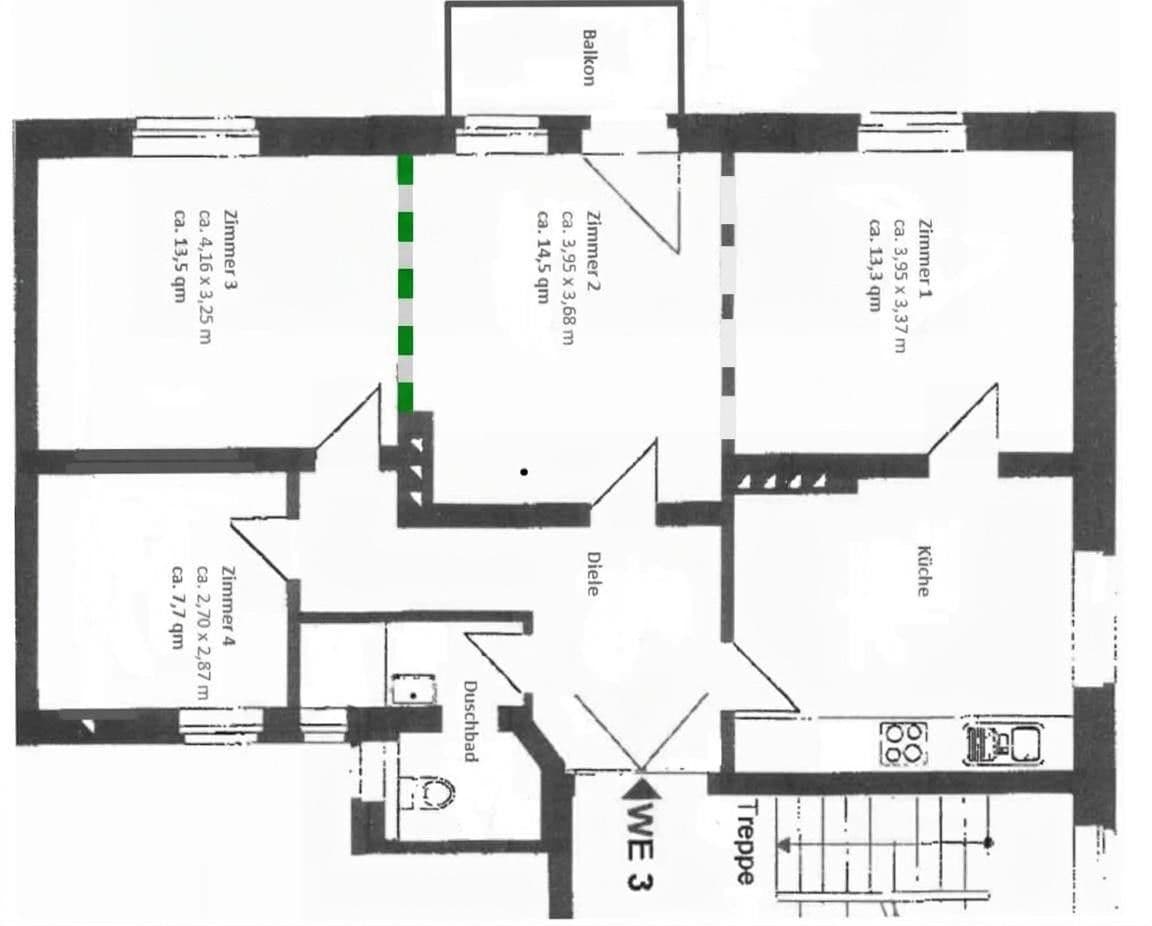 4 bedroom flat for sale, 80 m², Bielefeld, North Rhine-Westphalia 4 bedroom flat for sale, 80 m², Bielefeld, North Rhine-Westphalia