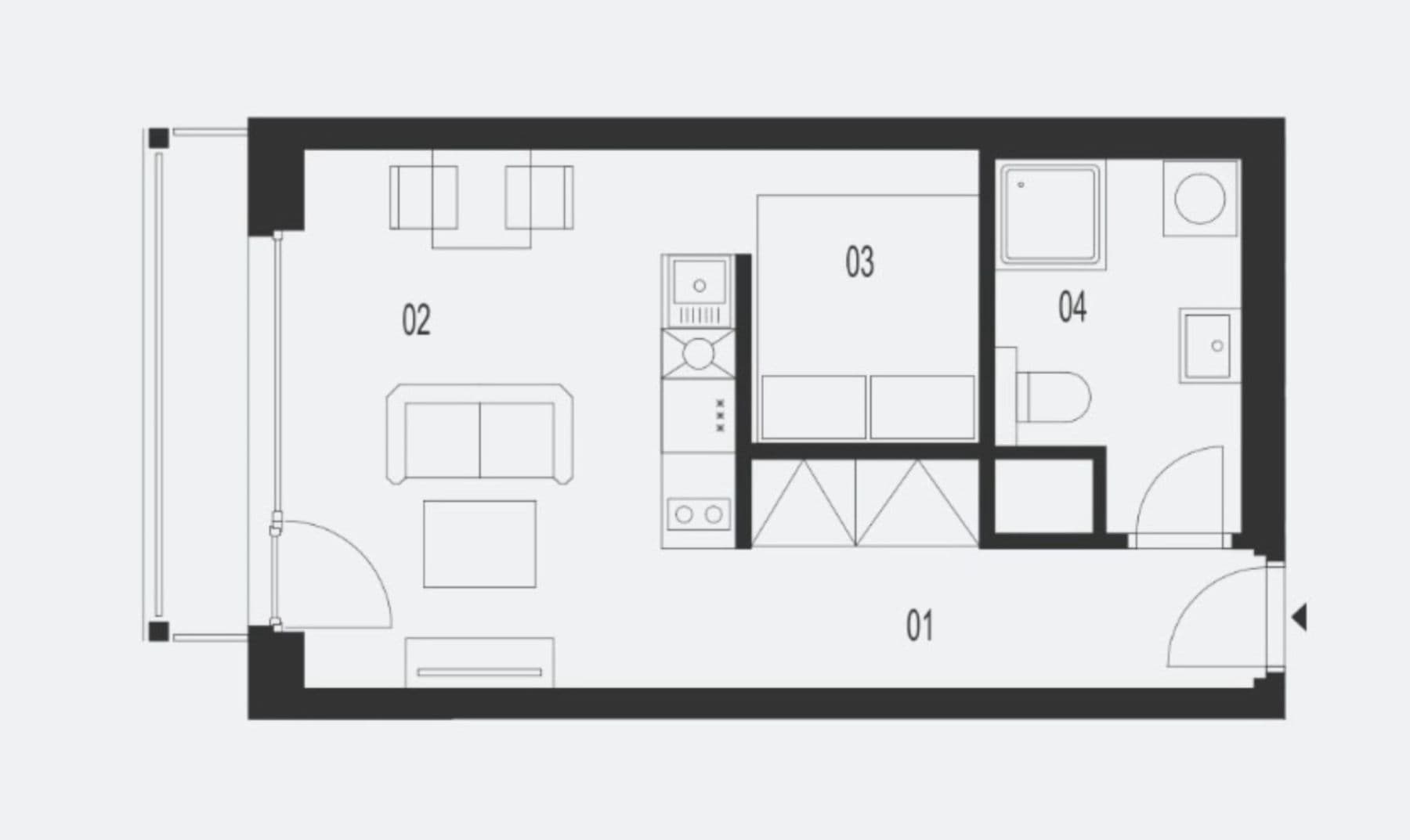 Studio flat for sale, 39 m², Krašovská, Plzeň, Plzeňský Region Studio flat for sale, 39 m², Krašovská, Plzeň, Plzeňský Region
