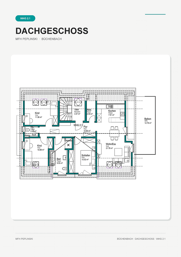 4 bedroom flat to rent, 108 m², Lehmgrubenweg 12, Erlangen, Bavaria 4 bedroom flat to rent, 108 m², Lehmgrubenweg 12, Erlangen, Bavaria