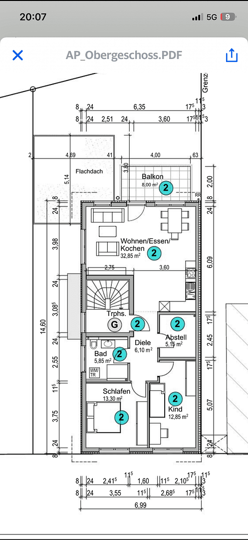 2 bedroom with open-plan kitchen flat to rent, 79 m², Schillerstraße 32, Eislingen/Fils, Baden-Württemberg 2 bedroom with open-plan kitchen flat to rent, 79 m², Schillerstraße 32, Eislingen/Fils, Baden-Württemberg