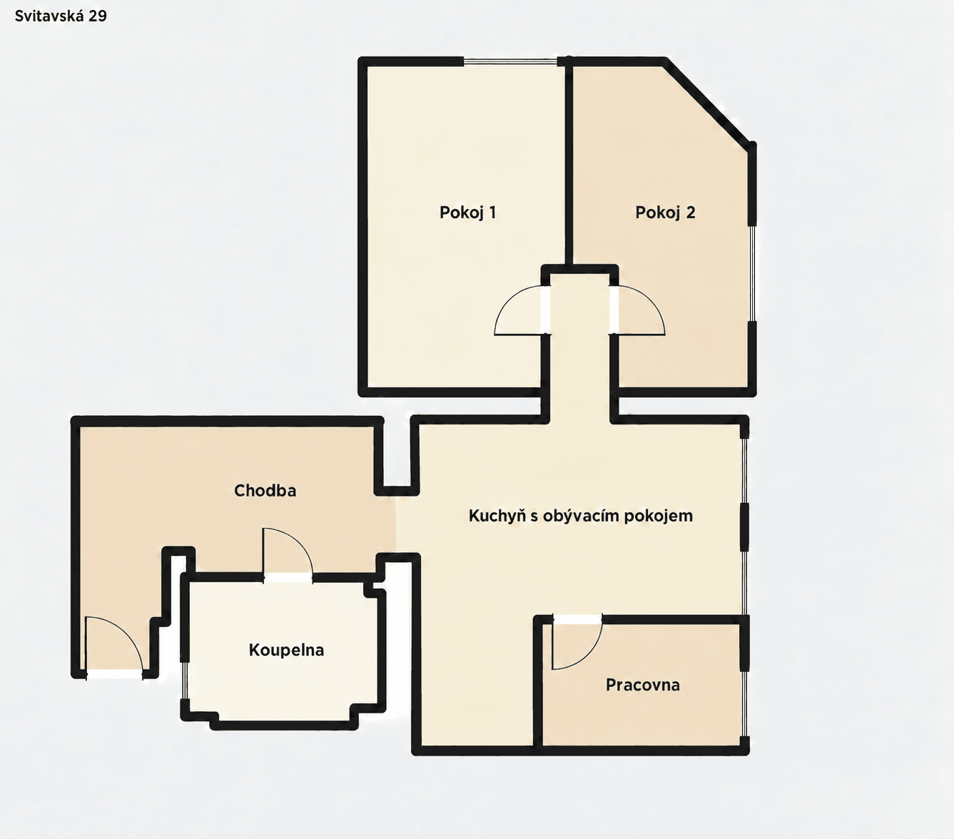 2 bedroom with open-plan kitchen flat to rent, 71 m², Svitavská, Brno, Jihomoravský Region 2 bedroom with open-plan kitchen flat to rent, 71 m², Svitavská, Brno, Jihomoravský Region
