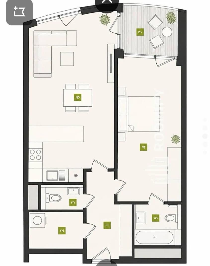 1 bedroom with open-plan kitchen flat for sale, 61 m², Hodonínská, Prague, Prague 1 bedroom with open-plan kitchen flat for sale, 61 m², Hodonínská, Prague, Prague