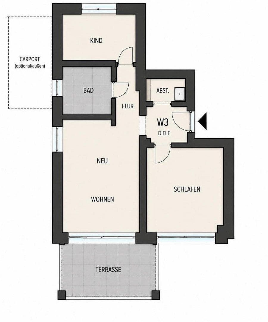3 bedroom flat to rent, 104 m², An der Brennerei 11, Mötzing, Bavaria 3 bedroom flat to rent, 104 m², An der Brennerei 11, Mötzing, Bavaria