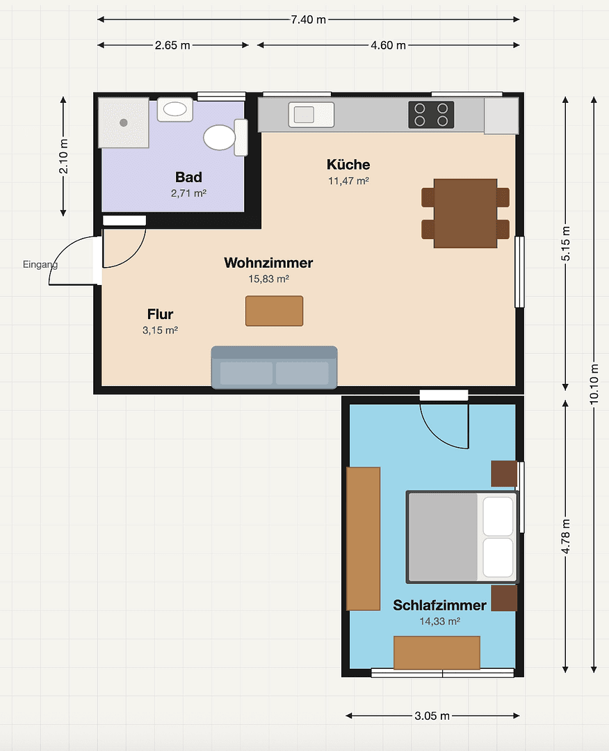 2 bedroom flat to rent, 48 m², Klosterstr. 6, Grenzach-Wyhlen, Baden-Württemberg 2 bedroom flat to rent, 48 m², Klosterstr. 6, Grenzach-Wyhlen, Baden-Württemberg