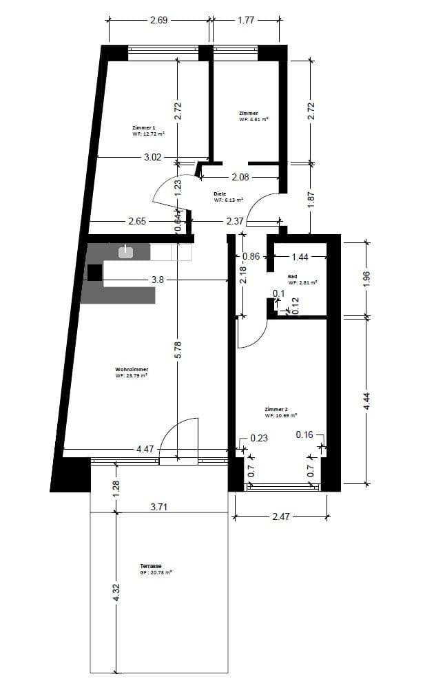 2 bedroom with open-plan kitchen flat for sale, 72 m², Hamburg, Hamburg 2 bedroom with open-plan kitchen flat for sale, 72 m², Hamburg, Hamburg