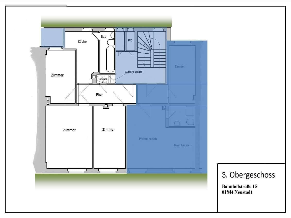3 bedroom flat to rent, 71 m², Bahnhofstraße 15, Neustadt in Sachsen, Saxony 3 bedroom flat to rent, 71 m², Bahnhofstraße 15, Neustadt in Sachsen, Saxony
