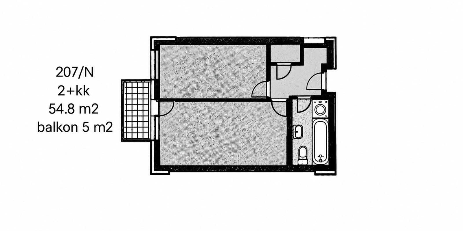 1 bedroom with open-plan kitchen flat to rent, 55 m², Pod Harfou, Prague, Prague 1 bedroom with open-plan kitchen flat to rent, 55 m², Pod Harfou, Prague, Prague