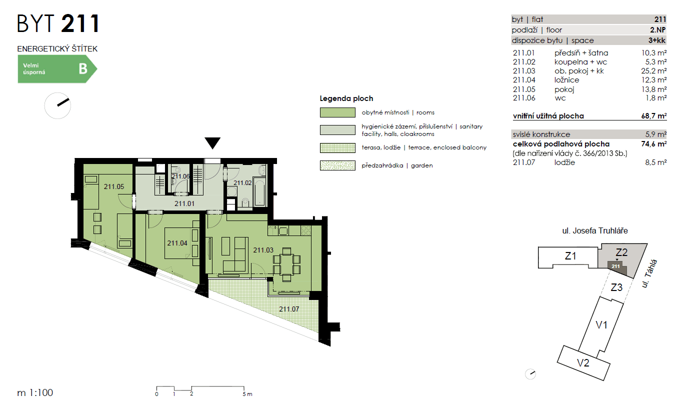 2 bedroom with open-plan kitchen flat to rent, 69 m², Josefa Truhláře, Brandýs nad Labem-Stará Boleslav, Středočeský Region 2 bedroom with open-plan kitchen flat to rent, 69 m², Josefa Truhláře, Brandýs nad Labem-Stará Boleslav, Středočeský Region