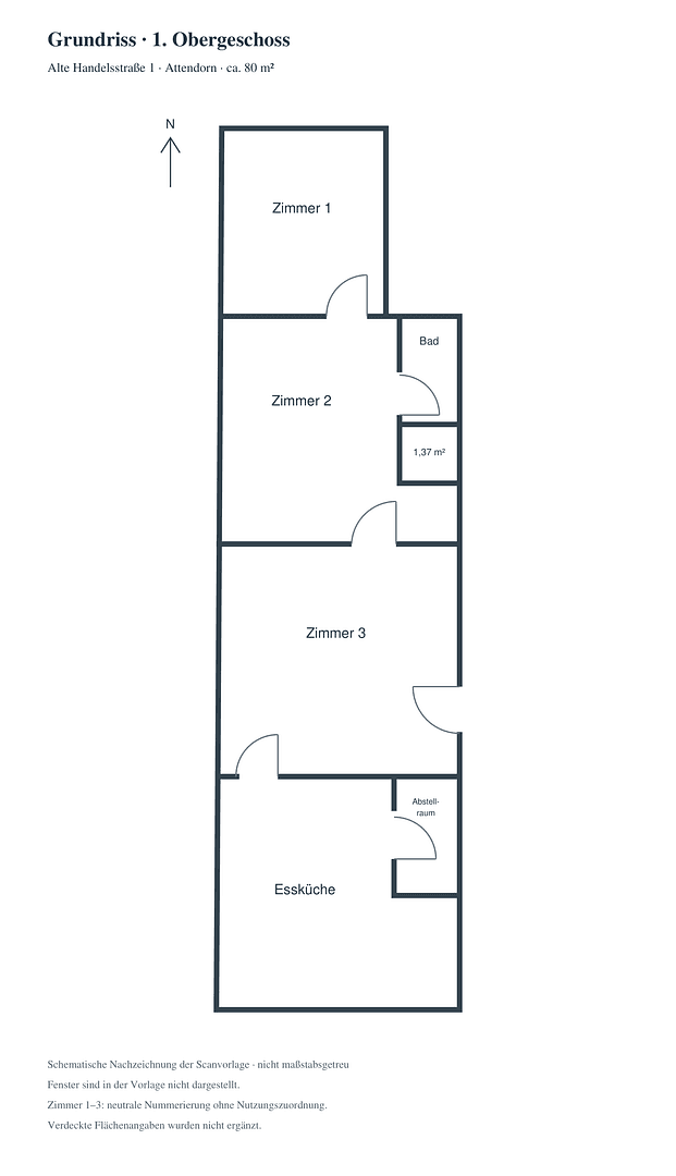 3 bedroom flat to rent, 80 m², Alte Handelsstraße, Attendorn, North Rhine-Westphalia 3 bedroom flat to rent, 80 m², Alte Handelsstraße, Attendorn, North Rhine-Westphalia