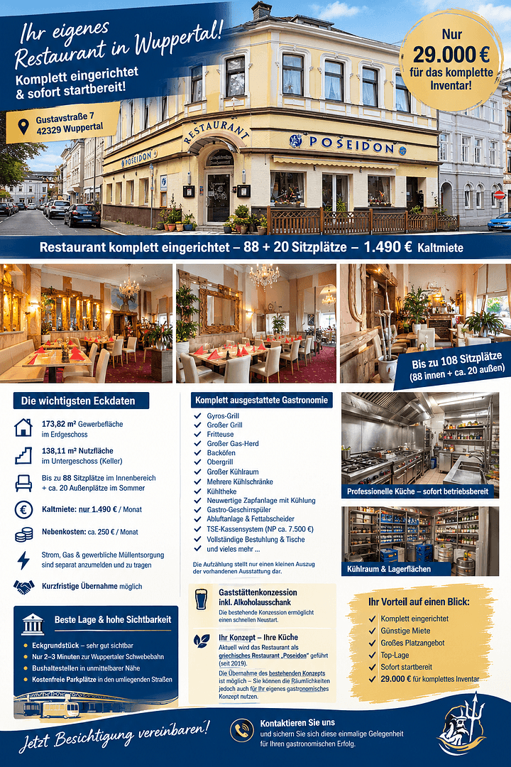 non-residential property to rent, 312 m², Gustavstr. 7, Wuppertal, North Rhine-Westphalia non-residential property to rent, 312 m², Gustavstr. 7, Wuppertal, North Rhine-Westphalia