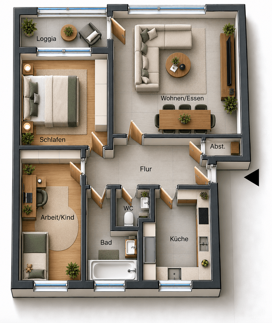 3 bedroom flat to rent, 70 m², Mönchengladbach, North Rhine-Westphalia 3 bedroom flat to rent, 70 m², Mönchengladbach, North Rhine-Westphalia