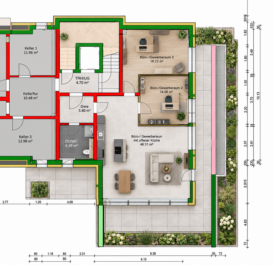 office to rent, 98 m², Nürnberg, Bavaria office to rent, 98 m², Nürnberg, Bavaria