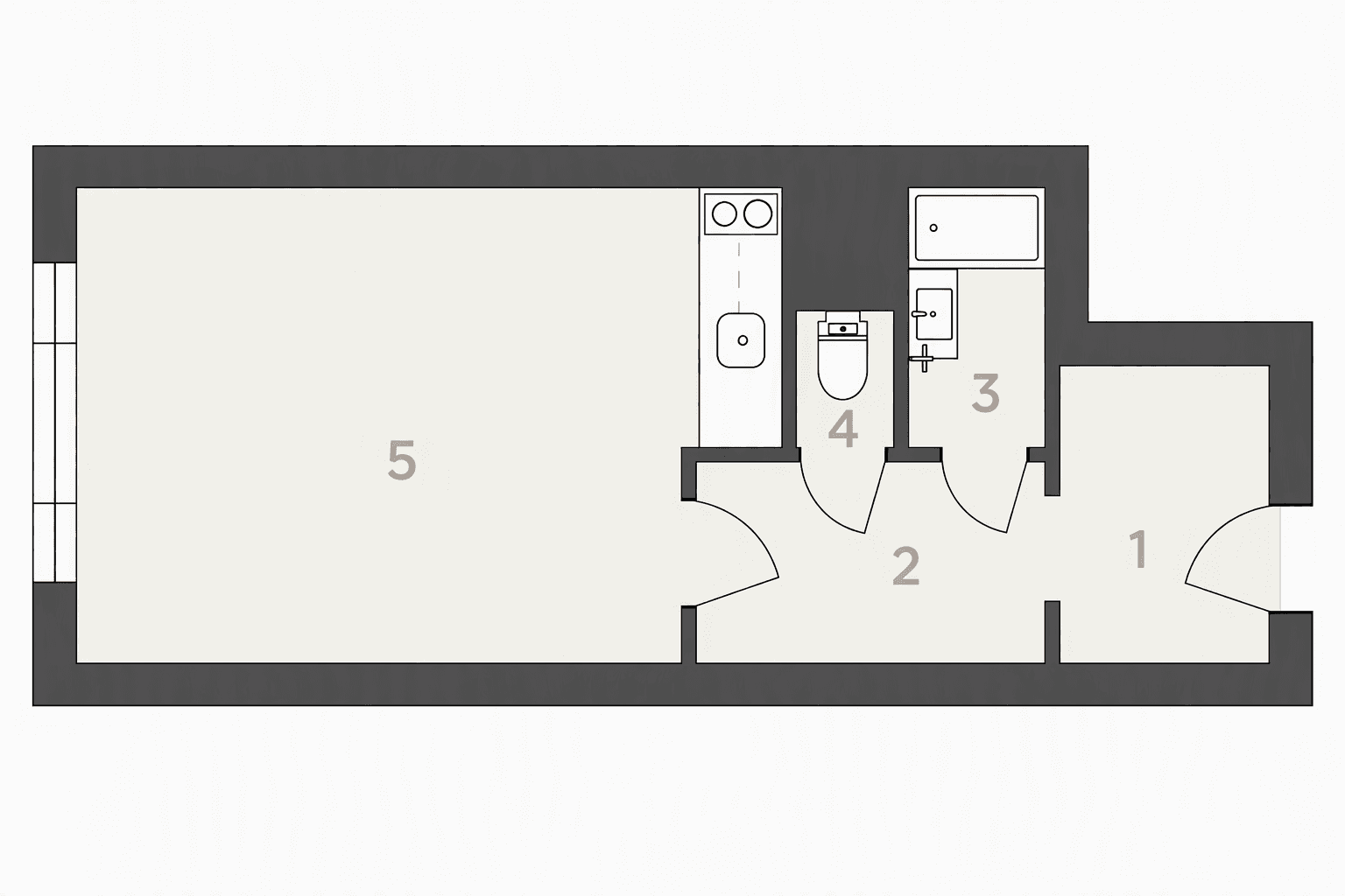 Studio flat to rent, 27 m², Bítovská, Prague, Prague Studio flat to rent, 27 m², Bítovská, Prague, Prague