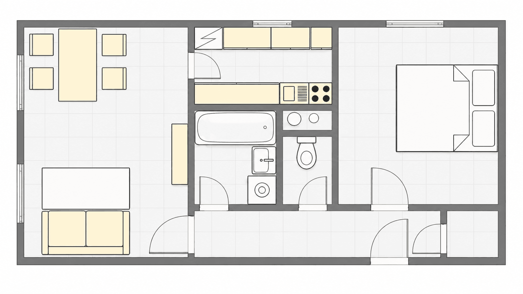 1 bedroom with open-plan kitchen flat for sale, 48 m², Jelínkova, Prague, Prague 1 bedroom with open-plan kitchen flat for sale, 48 m², Jelínkova, Prague, Prague
