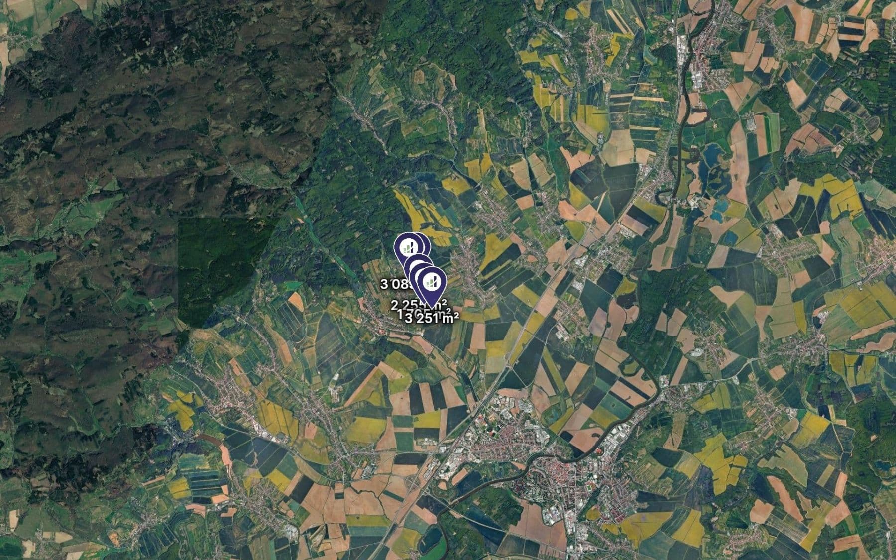 plot for sale, 12,912 m², Jalubí, Zlínský Region plot for sale, 12,912 m², Jalubí, Zlínský Region