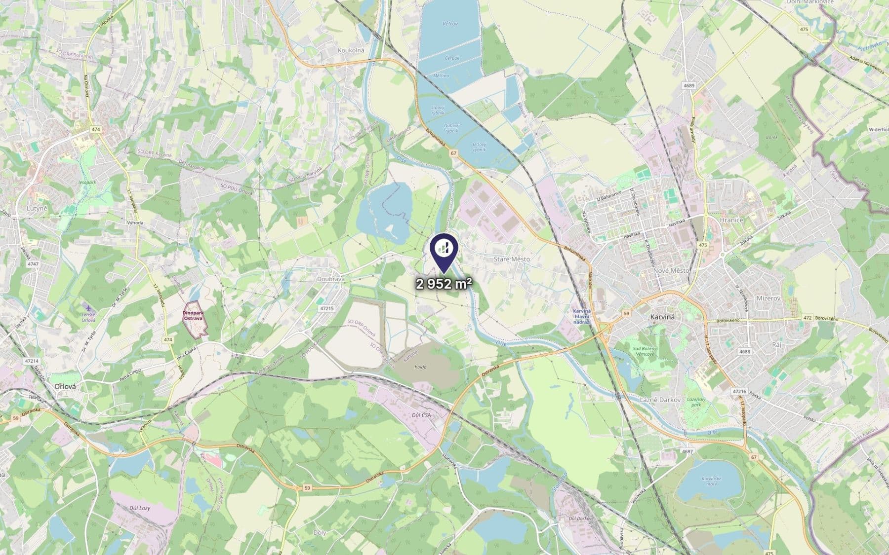 plot for sale, 2,952 m², Karviná, Moravskoslezský Region plot for sale, 2,952 m², Karviná, Moravskoslezský Region
