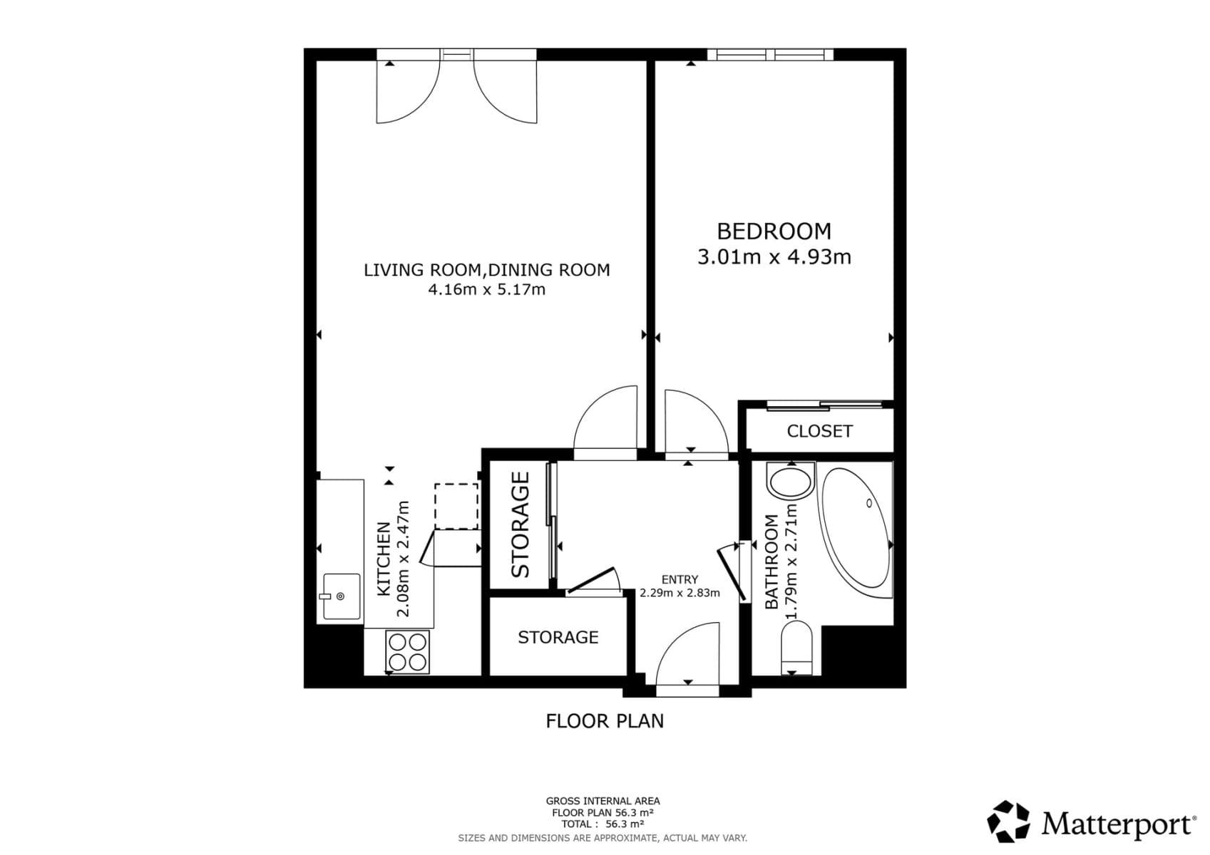 1 bedroom with open-plan kitchen flat to rent, 53 m², Velenovského, Prague, Prague 1 bedroom with open-plan kitchen flat to rent, 53 m², Velenovského, Prague, Prague