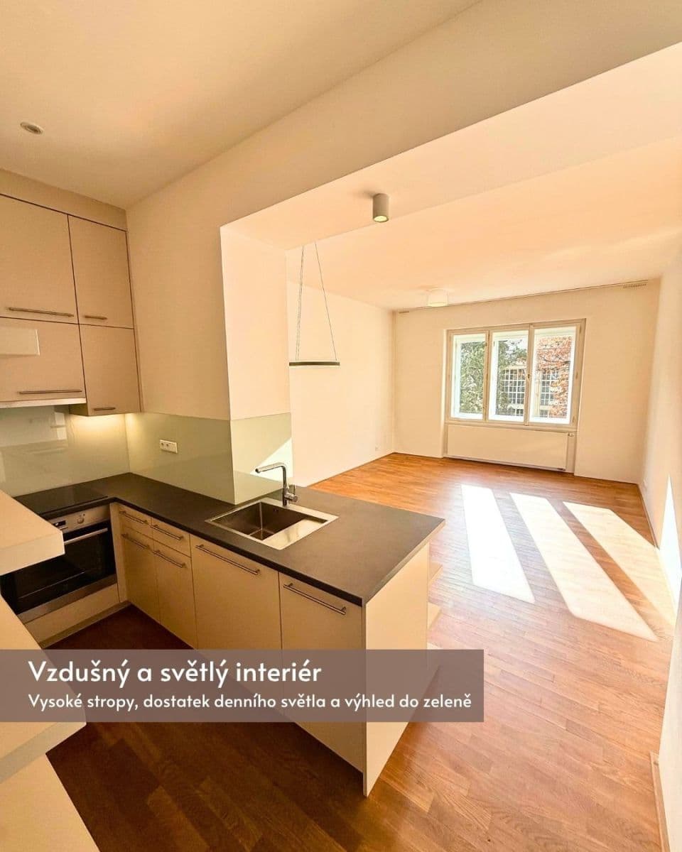 1 bedroom with open-plan kitchen flat to rent, 50 m², Vodárenská, Prague, Prague 1 bedroom with open-plan kitchen flat to rent, 50 m², Vodárenská, Prague, Prague