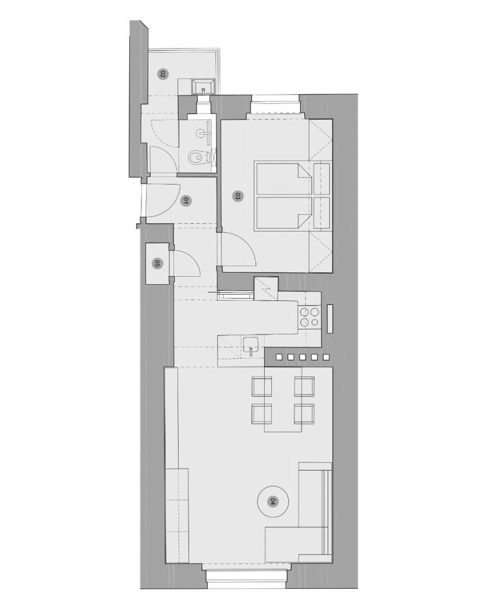1 bedroom with open-plan kitchen flat to rent, 50 m², Vodárenská, Prague, Prague 1 bedroom with open-plan kitchen flat to rent, 50 m², Vodárenská, Prague, Prague