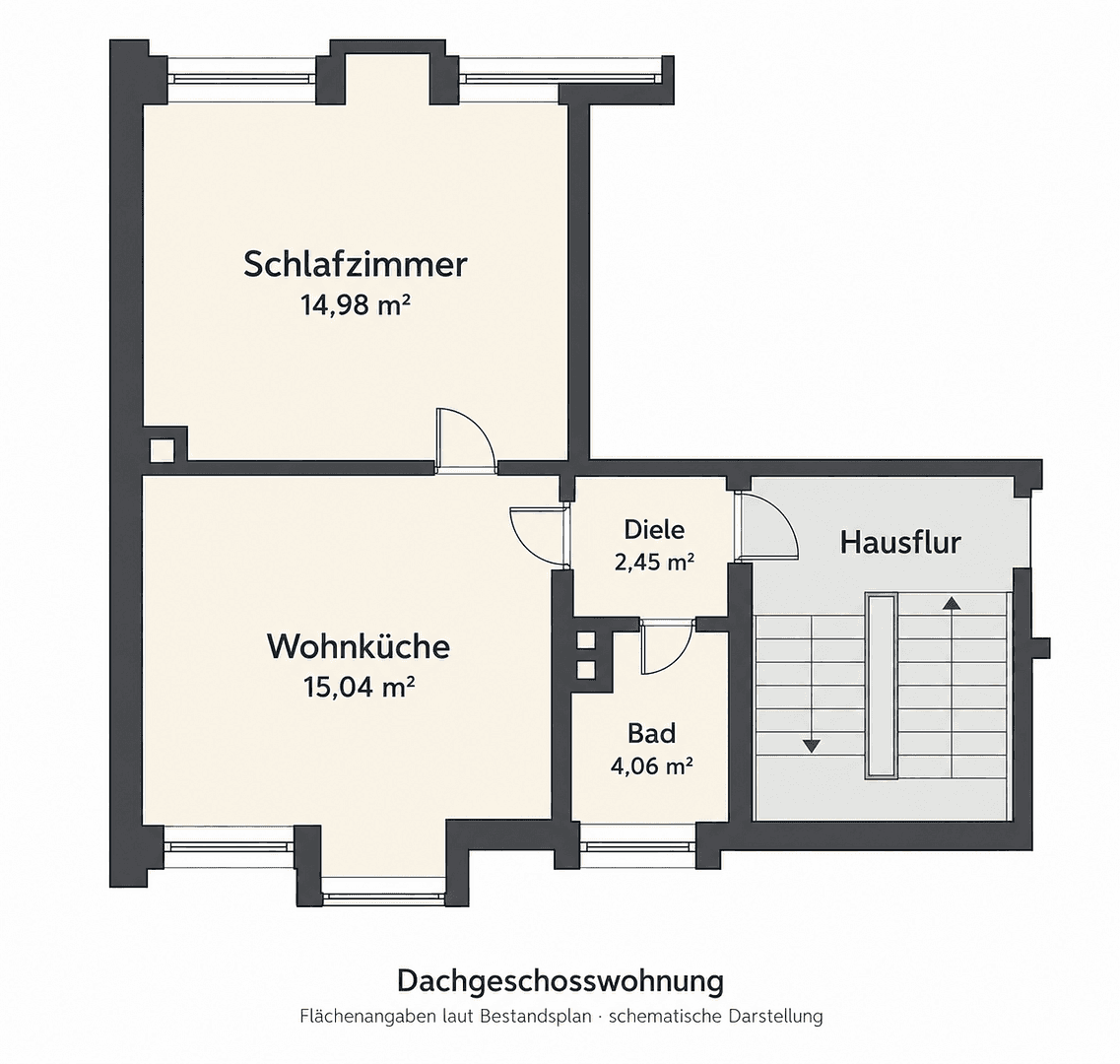 2 bedroom flat to rent, 35 m², Ostpreußenstraße 243, Bochum, North Rhine-Westphalia 2 bedroom flat to rent, 35 m², Ostpreußenstraße 243, Bochum, North Rhine-Westphalia