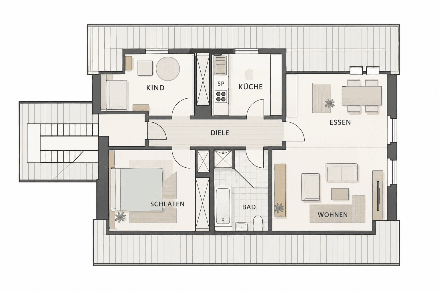 3 bedroom flat to rent, 67 m², Dellwiger Str. 37, Essen, North Rhine-Westphalia 3 bedroom flat to rent, 67 m², Dellwiger Str. 37, Essen, North Rhine-Westphalia