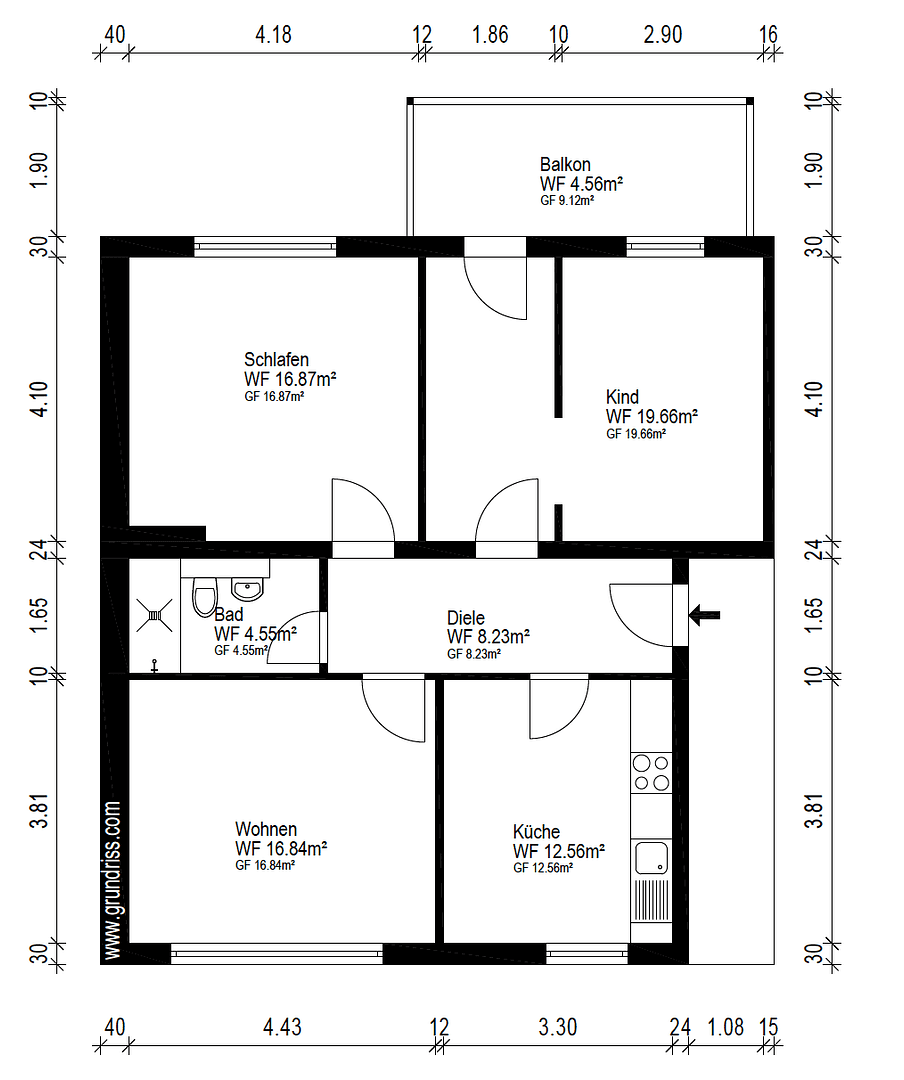3 bedroom flat to rent, 84 m², Mallinckrodtplatz 10, Essen, North Rhine-Westphalia 3 bedroom flat to rent, 84 m², Mallinckrodtplatz 10, Essen, North Rhine-Westphalia