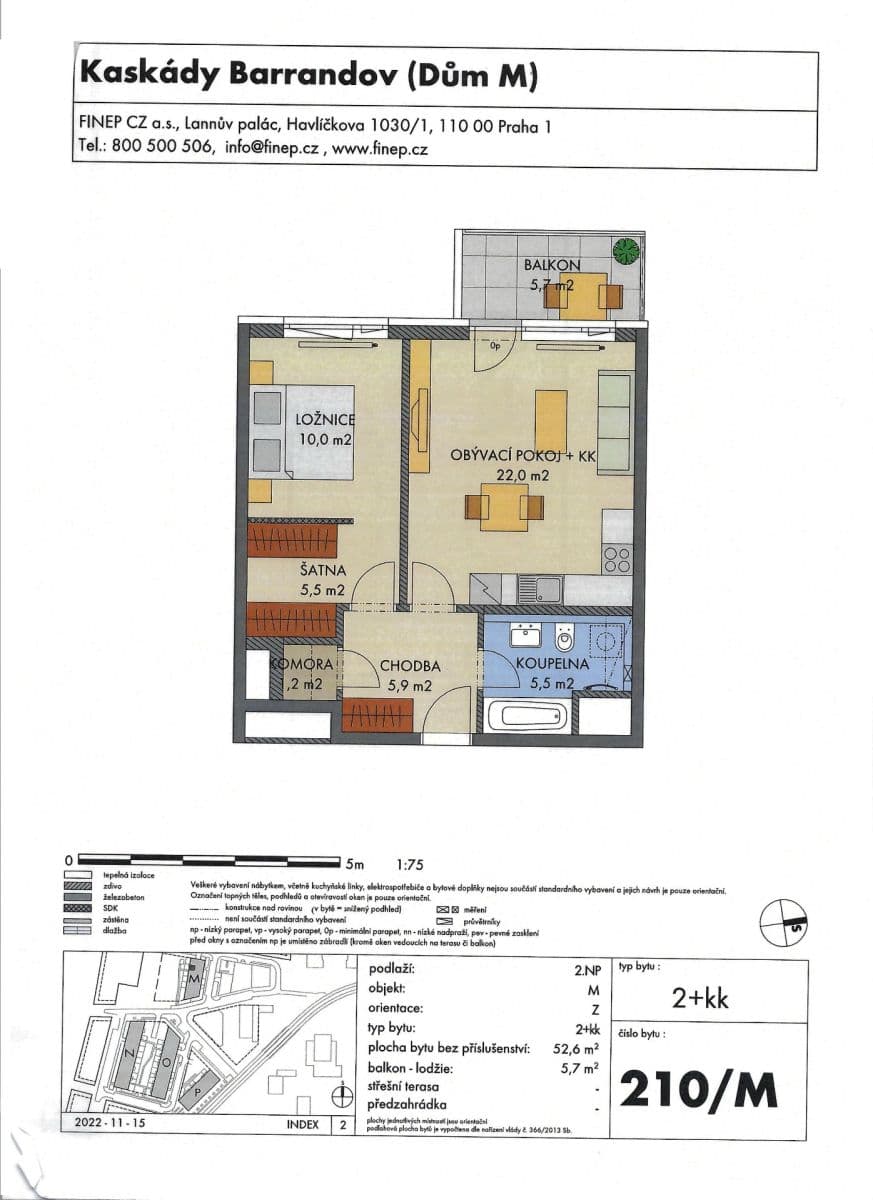1 bedroom with open-plan kitchen flat to rent, 53 m², Janů, Prague, Prague 1 bedroom with open-plan kitchen flat to rent, 53 m², Janů, Prague, Prague