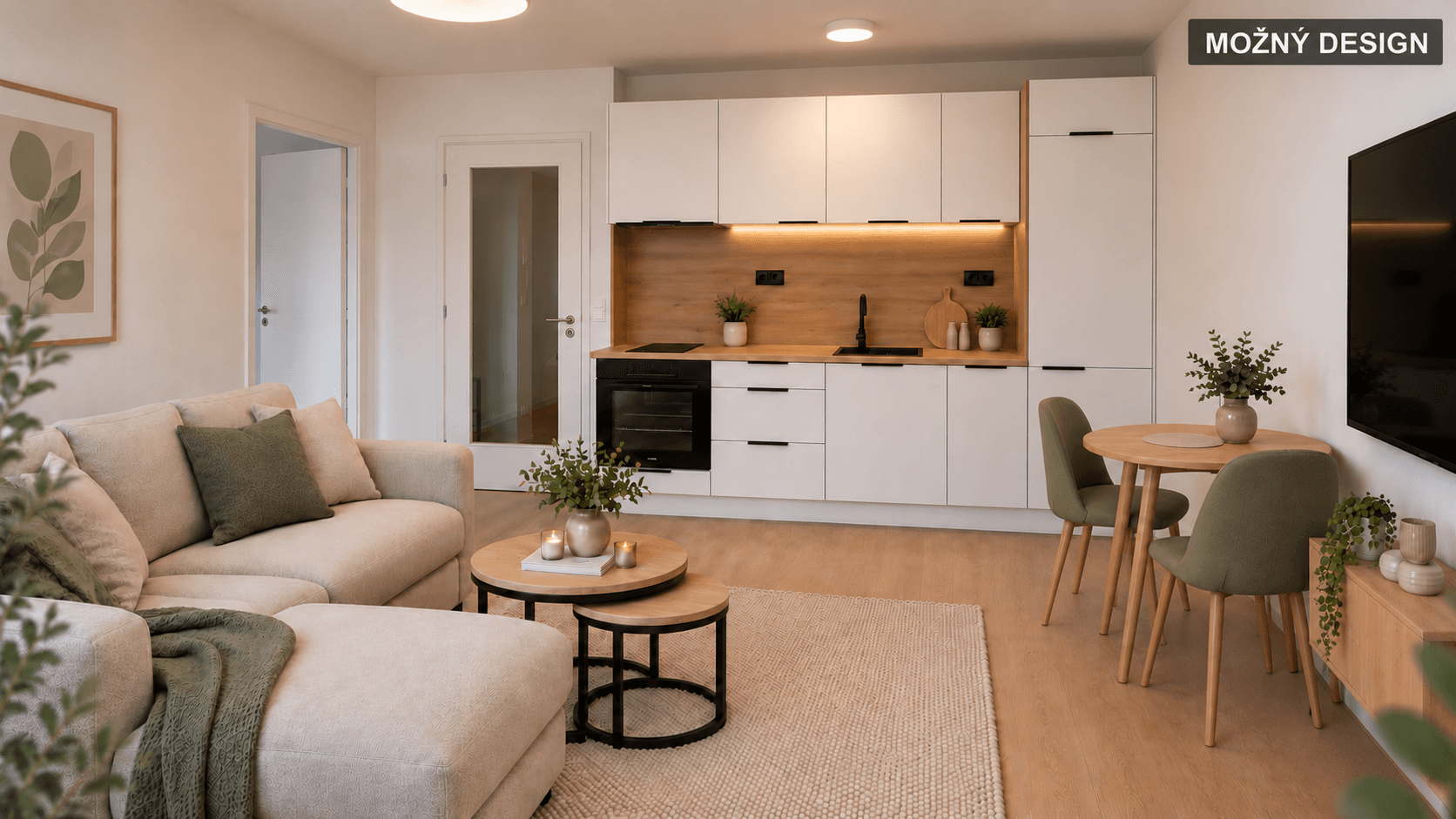 1 bedroom with open-plan kitchen flat to rent, 39 m², Murmanská, Prague, Prague 1 bedroom with open-plan kitchen flat to rent, 39 m², Murmanská, Prague, Prague