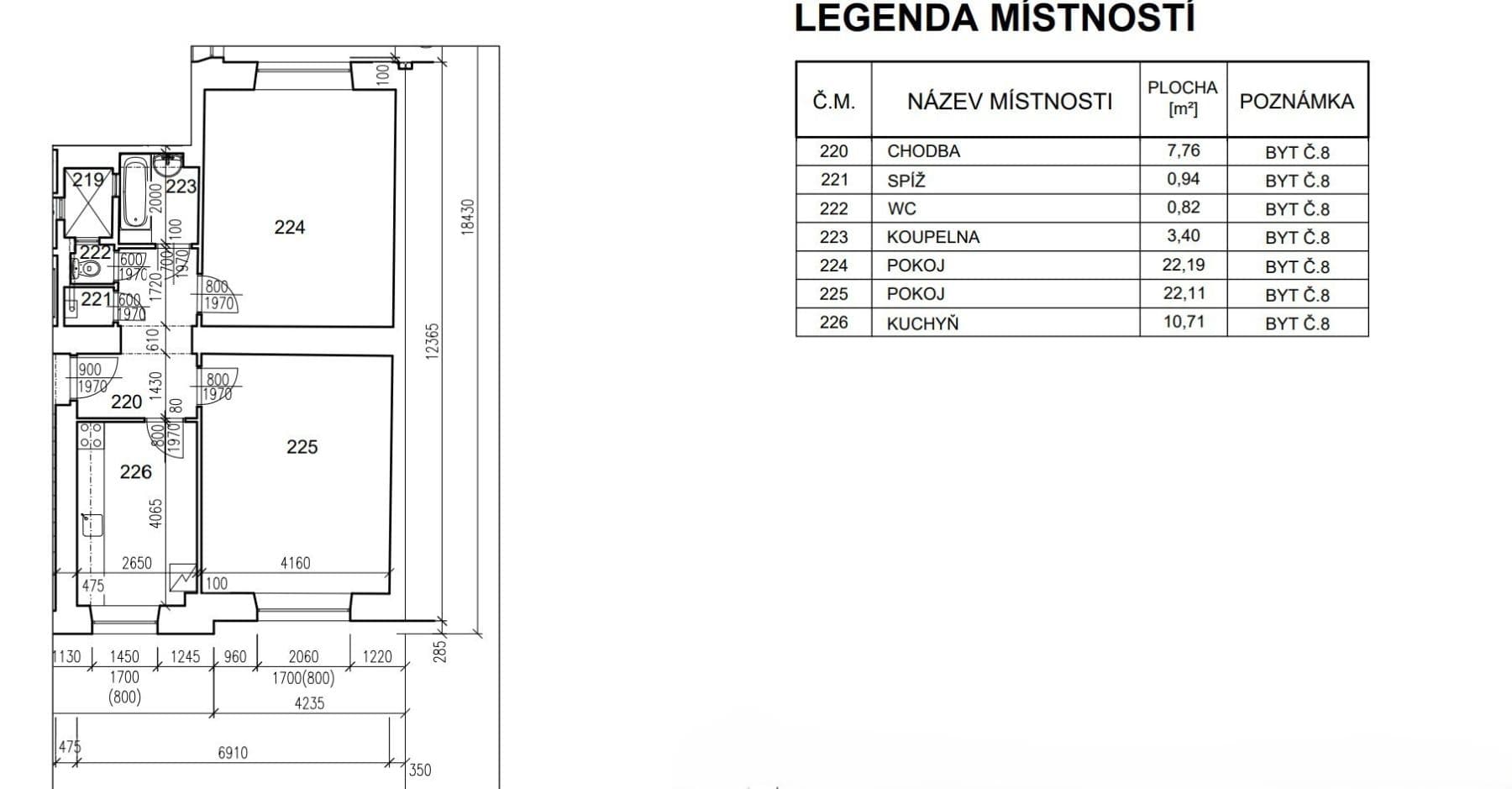 2 bedroom flat to rent, 68 m², Stojanova, Brno, Jihomoravský Region 2 bedroom flat to rent, 68 m², Stojanova, Brno, Jihomoravský Region