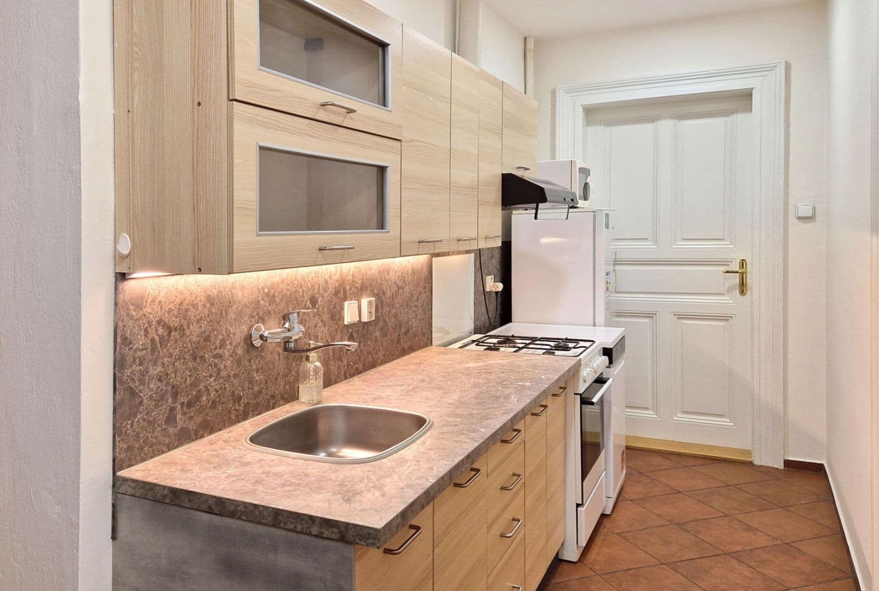 1 bedroom with open-plan kitchen flat to rent, 63 m², Slovenská, Prague, Prague 1 bedroom with open-plan kitchen flat to rent, 63 m², Slovenská, Prague, Prague