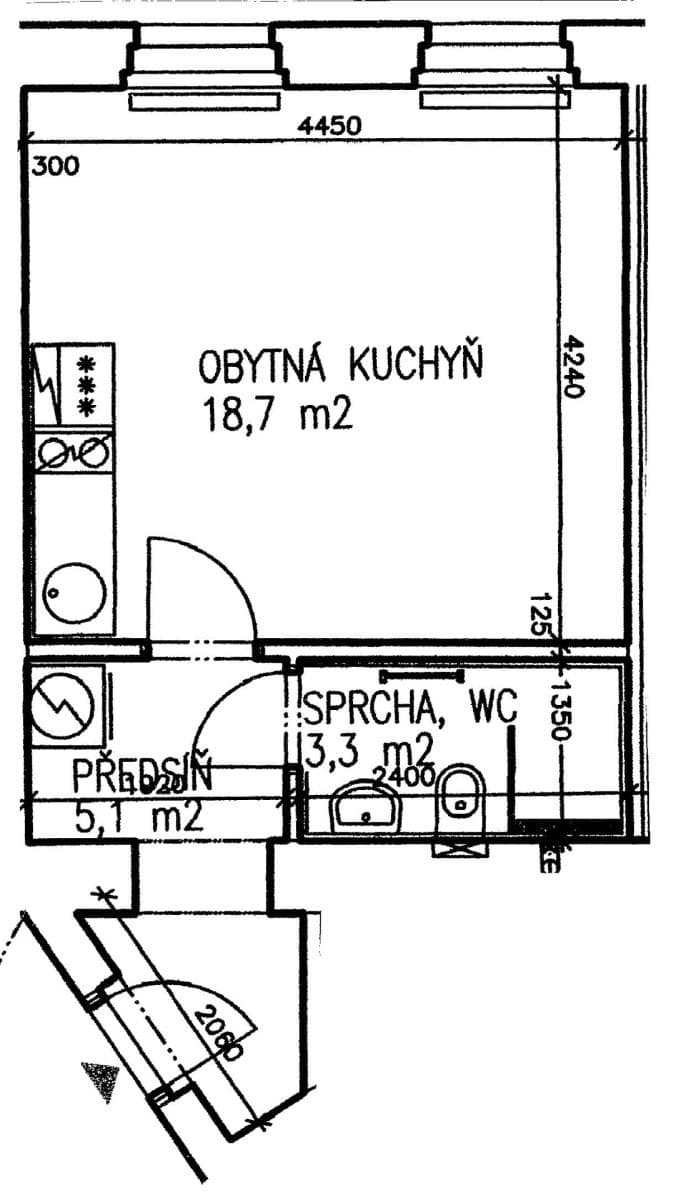 Studio flat to rent, 27 m², Štítného, Prague, Prague Studio flat to rent, 27 m², Štítného, Prague, Prague