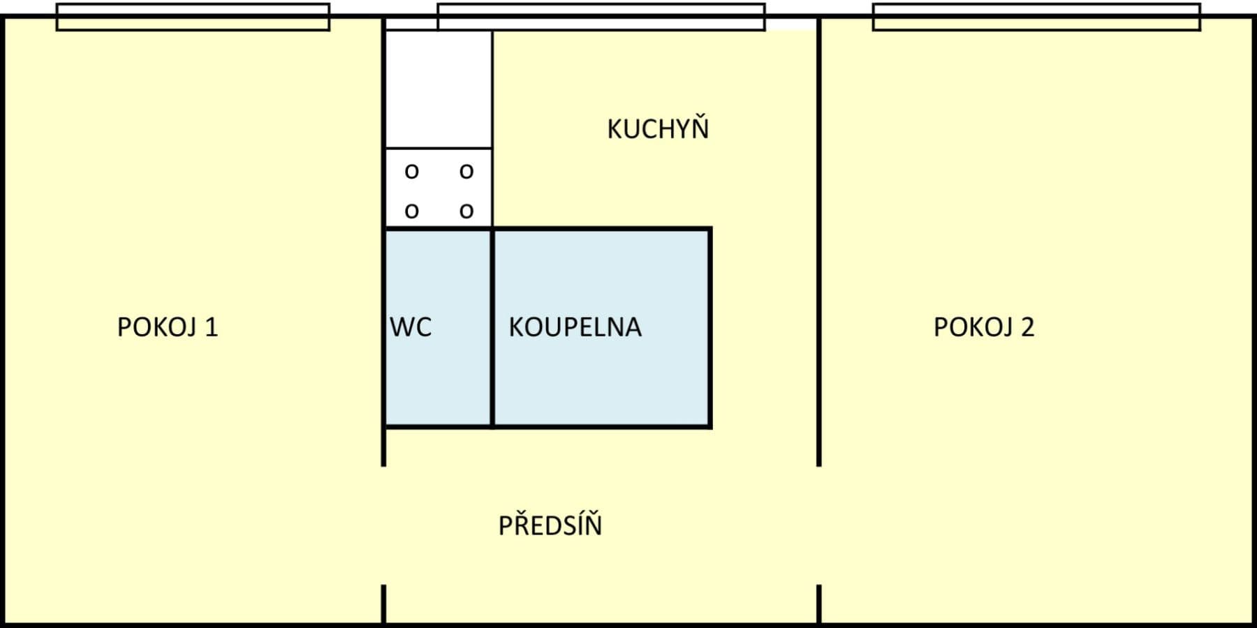 2 bedroom flat to rent, 54 m², Cihlářská, Chomutov, Ústecký Region 2 bedroom flat to rent, 54 m², Cihlářská, Chomutov, Ústecký Region